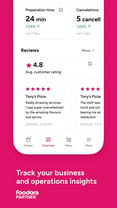foodora partner Screenshot