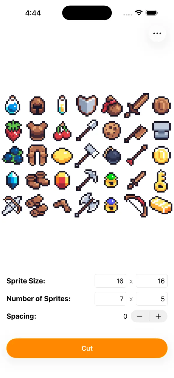 Sprite Cutter+ (iOS) Ved: 256 Arts