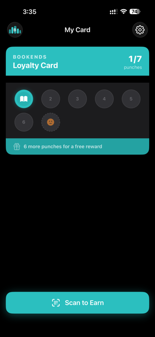 Bookends Loyalty Screenshot 1 of 3
