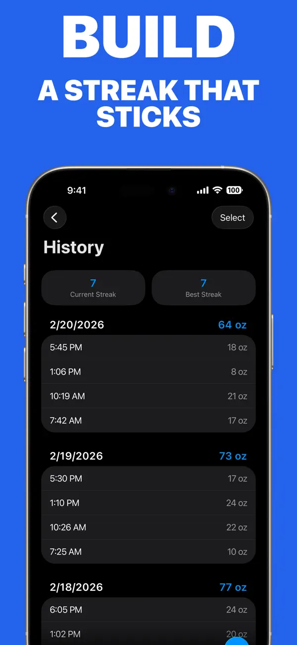 Screenshot #2 pour Simply Water: Suivi Hydration