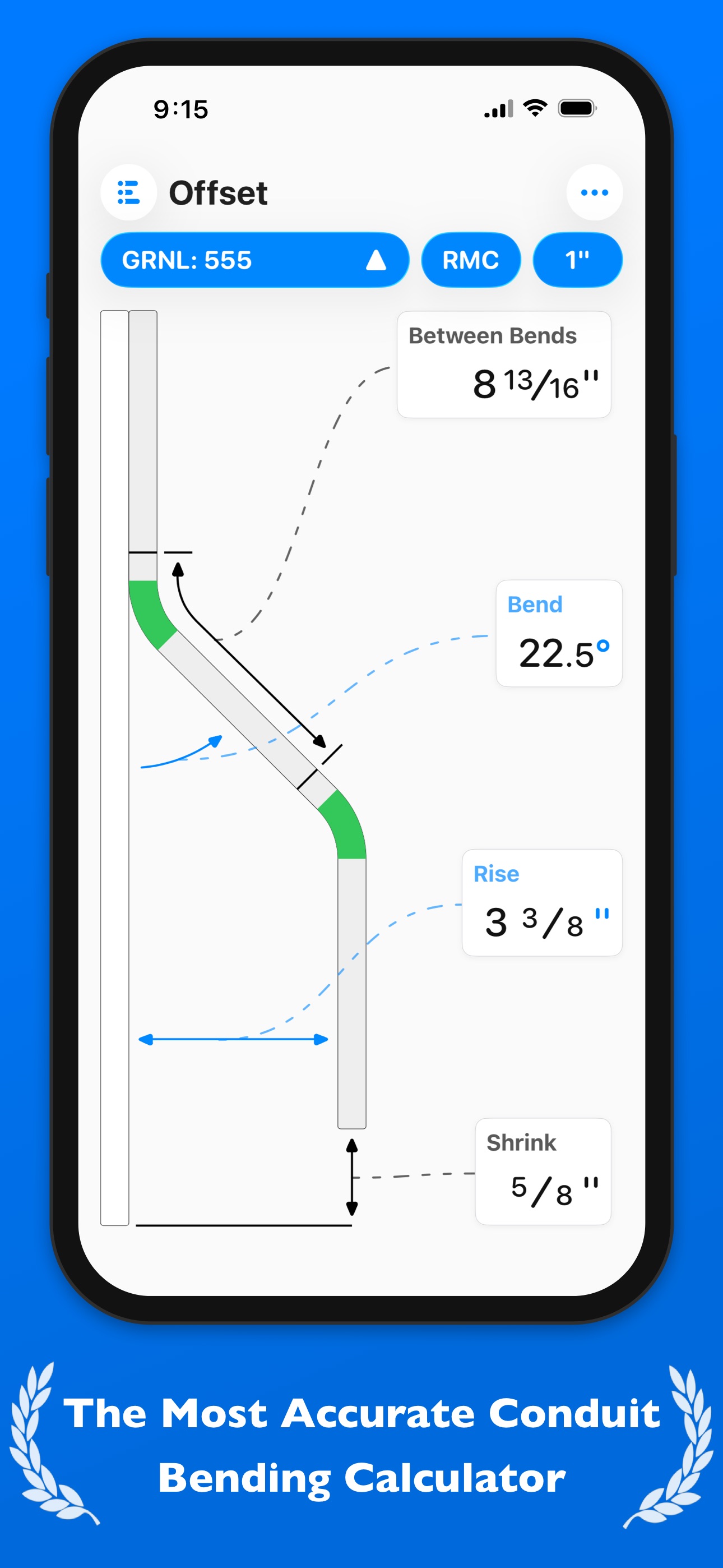 Screenshot 2 of QuickBend: Conduit Bending