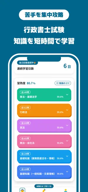 おぼエル 行政書士の勉強 screenshot 3