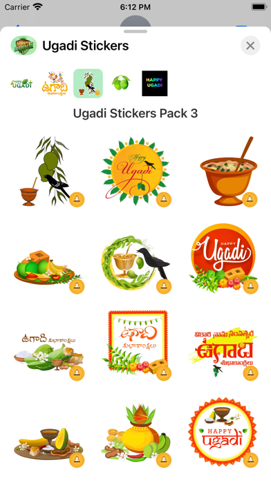 Screenshot #3 pour Ugadi Stickers
