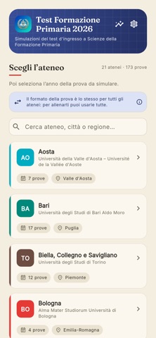Test Formazione Primaria 2026 iPhone screenshot 1