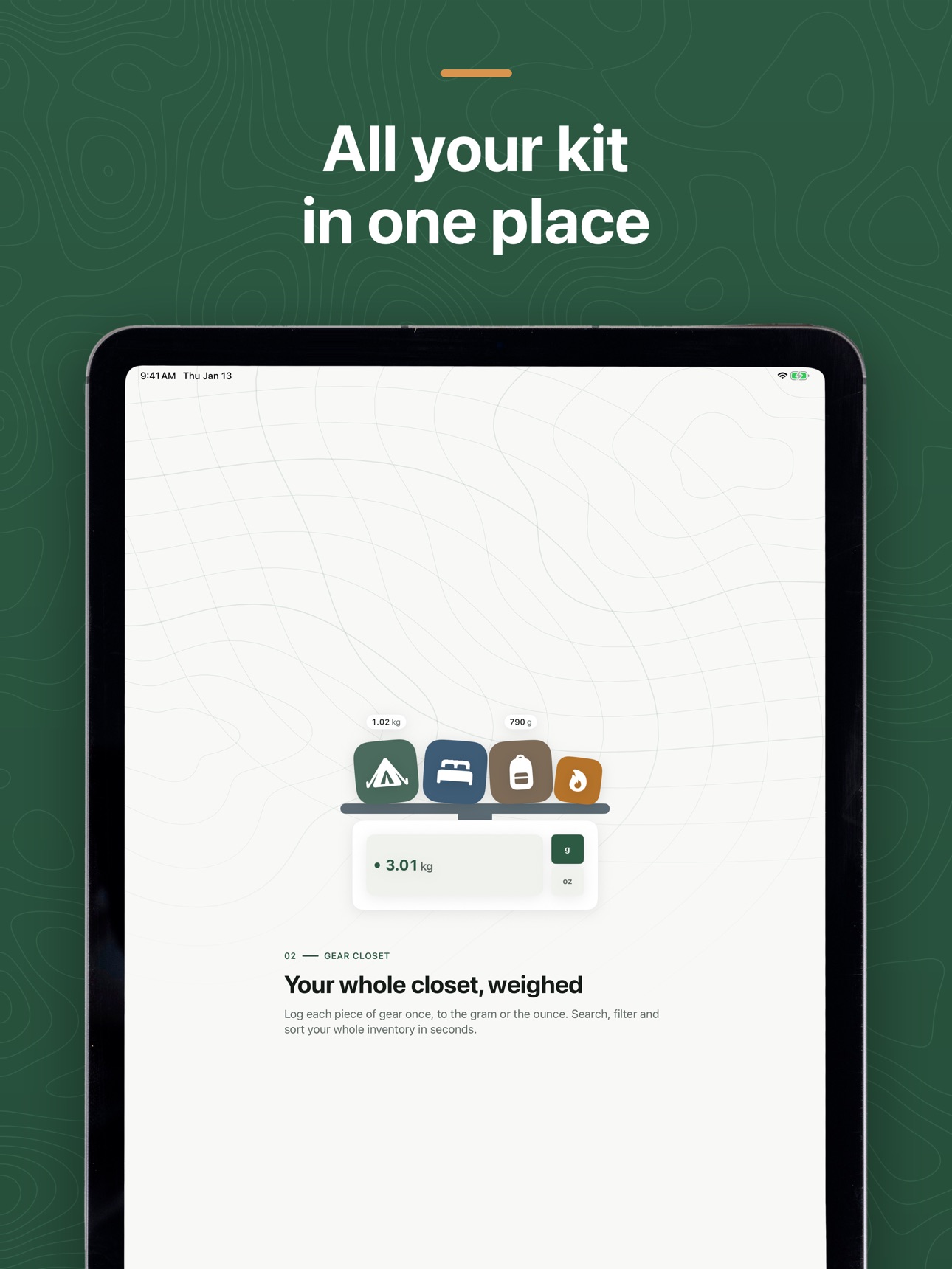 Screenshot 7 of Pack: Ultralight Gear List