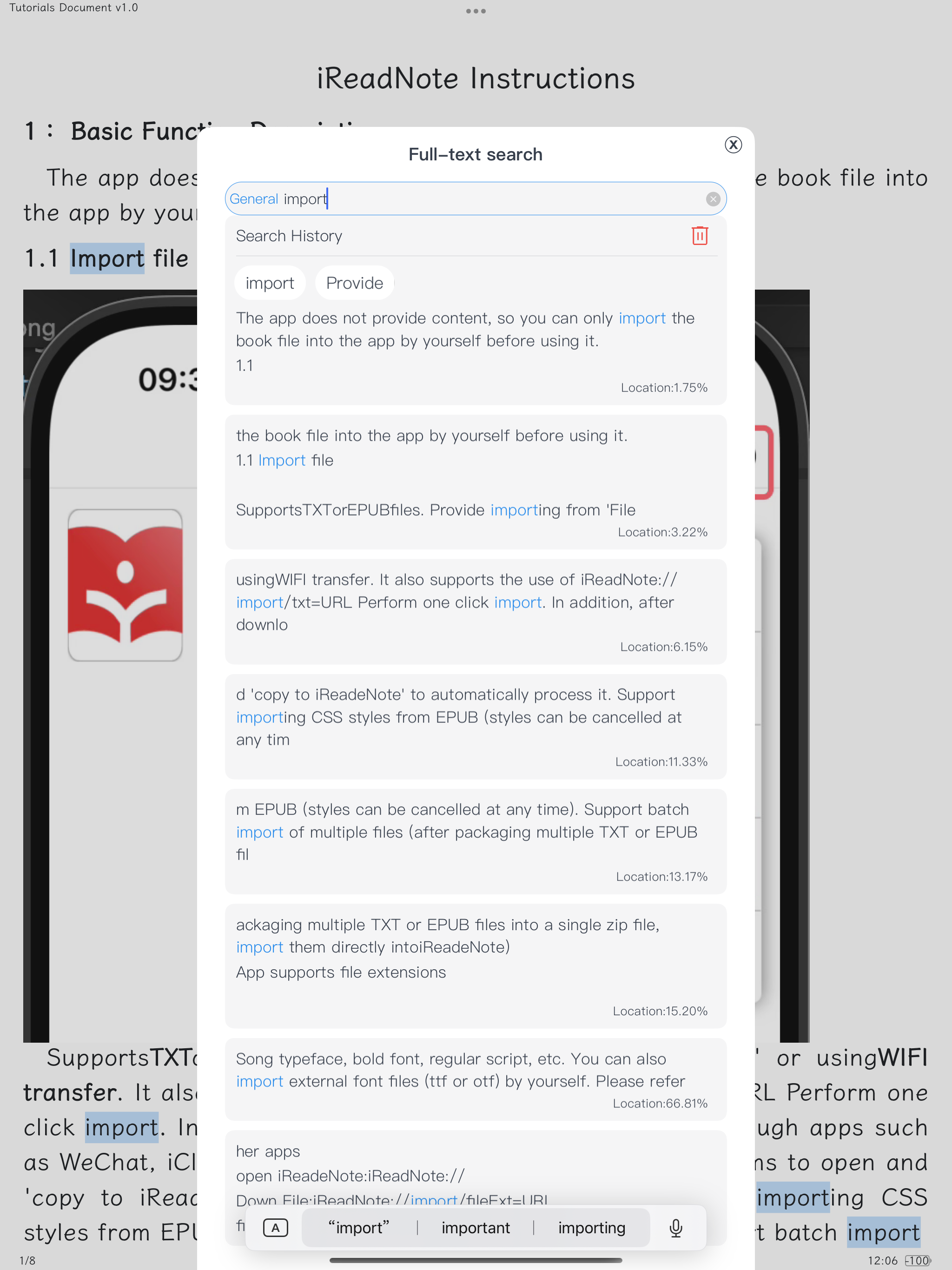 iReadNote