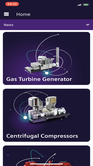 Rotating Equipment Selector Screenshot