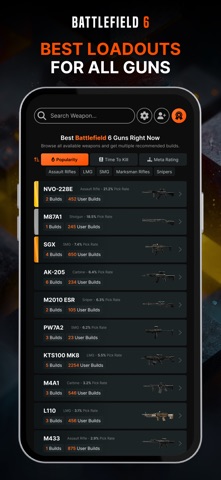 Battlefinity - Loadouts & Meta screenshot