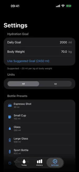 Otter: Water Intake Tracker screenshot 3