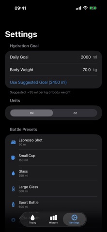 Otter: Water Intake Tracker Screenshot 3 of 3