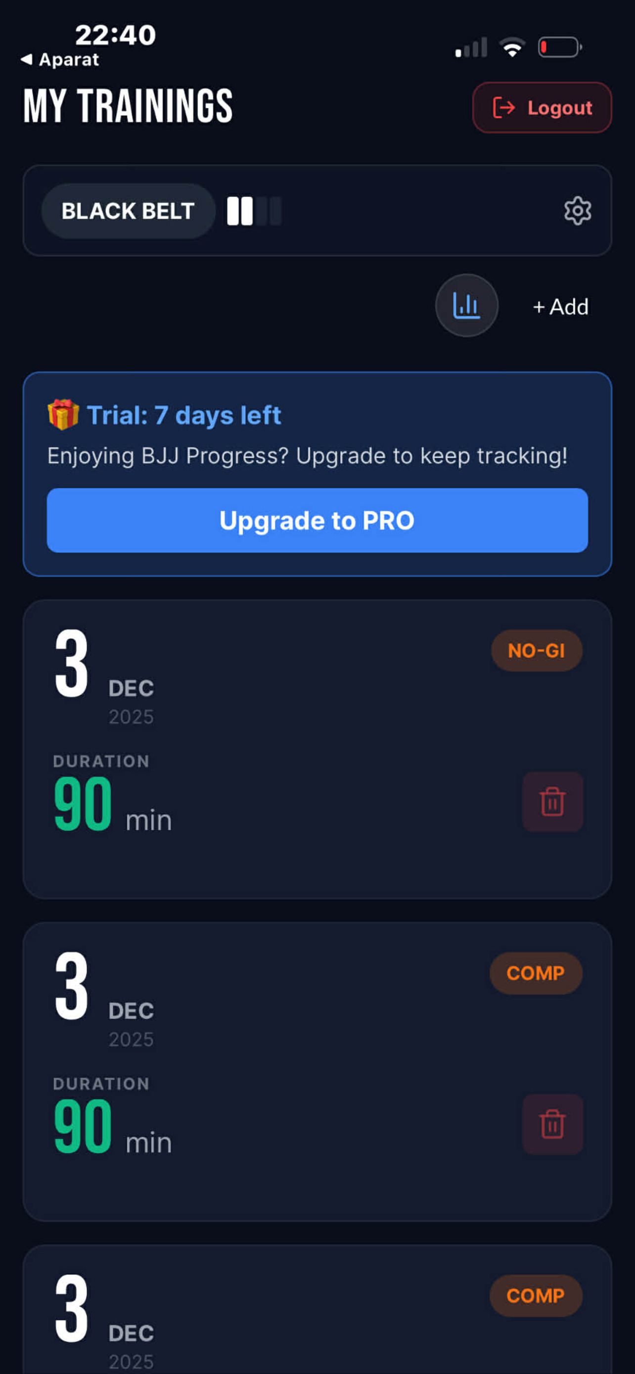 BjjProgress screenshot 5