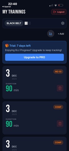 BjjProgress screenshot