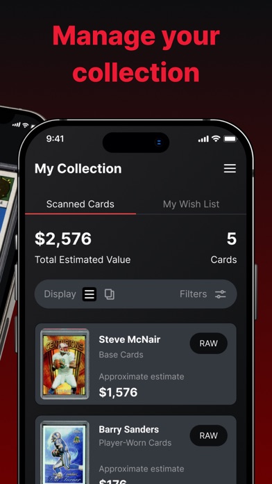 Football Card Scanner & Value Screenshot