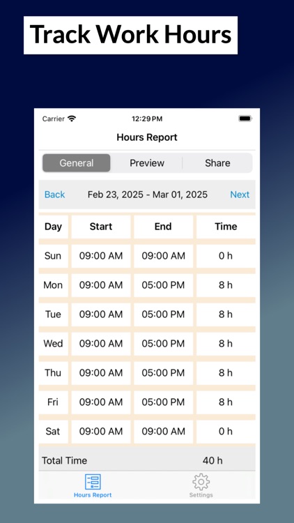 Hours Tracker, Time Calculator