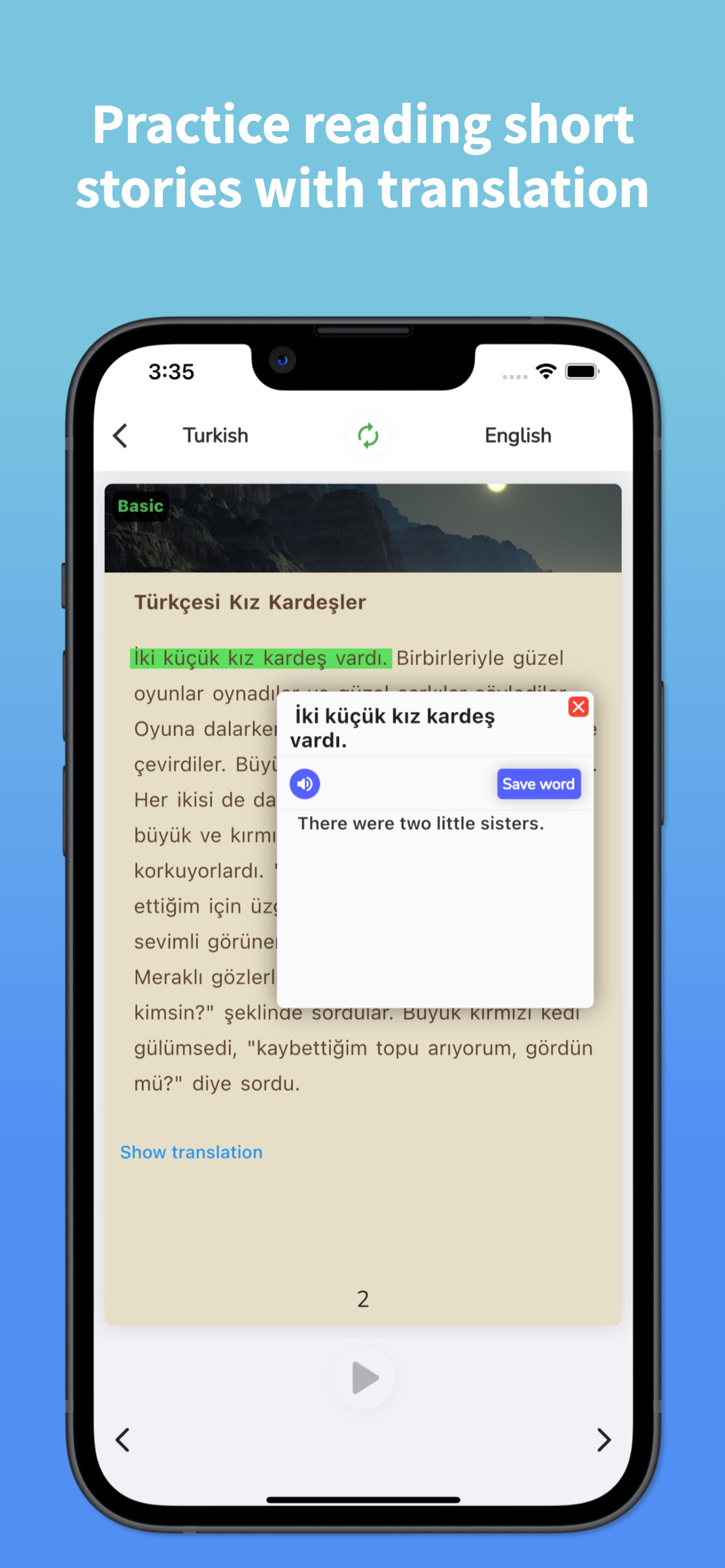 Turkish Translator & Learn 45+