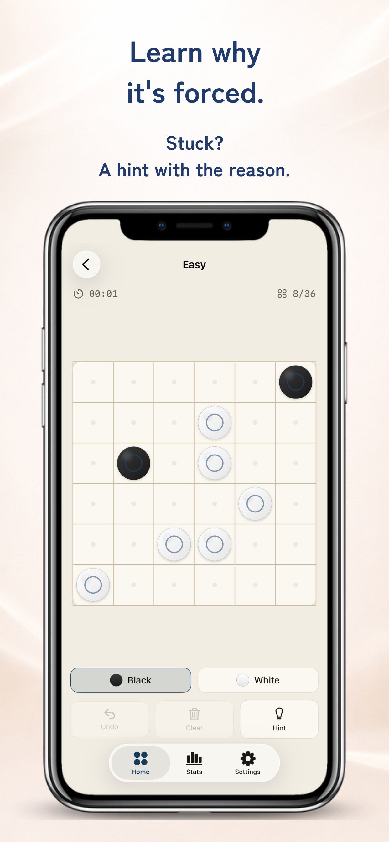 Screenshot 2 of Goishi: Black & White Puzzle