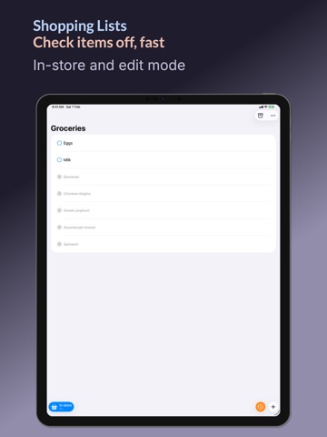 Shopping Lists: Grocery & more ipad screenshot 4