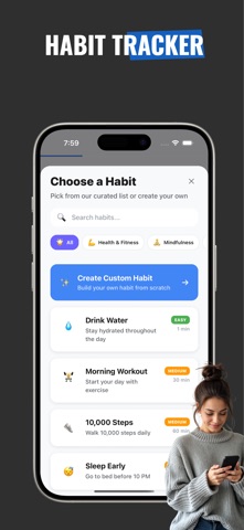 Daily goal tracker: HabitShift screenshot