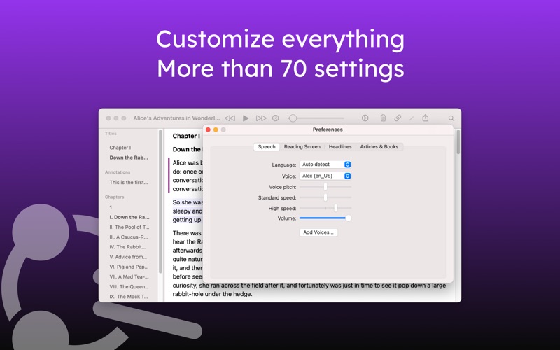 Screenshot #2 pour Speech Central : Lecteur IA