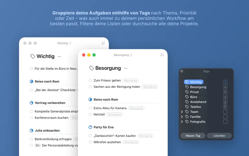 Screenshot von Things 3 auf dem iPhone 6
