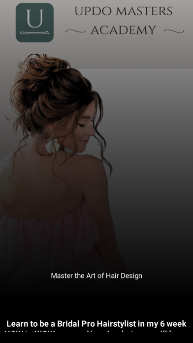 Updo Masters Academy iPhone screenshot 1 - Education app