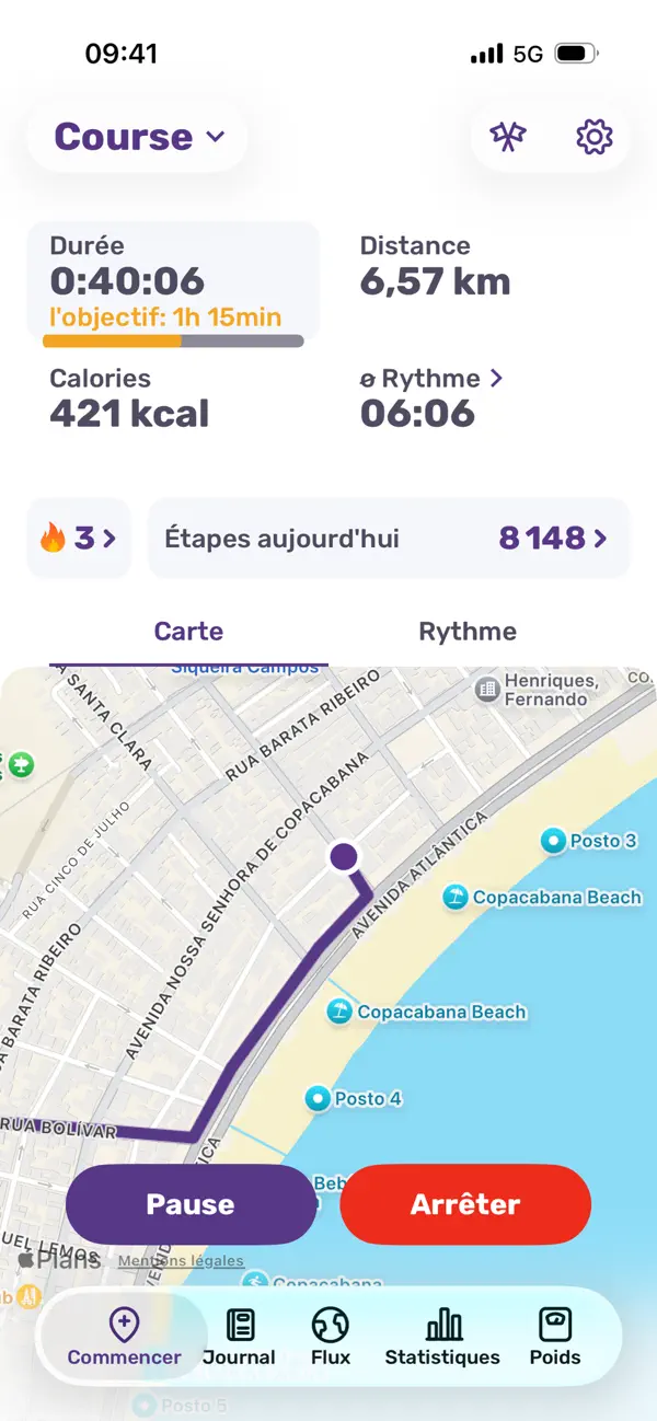 Screenshot #1 pour Appli pour courir – FITAPP