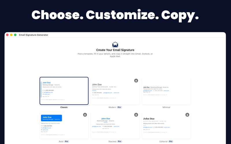 Screenshot #2 pour Email Signature Generator