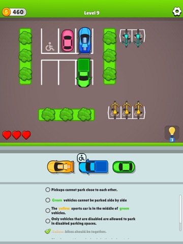 Parking Lot - Logic Puzzle iPad screenshot