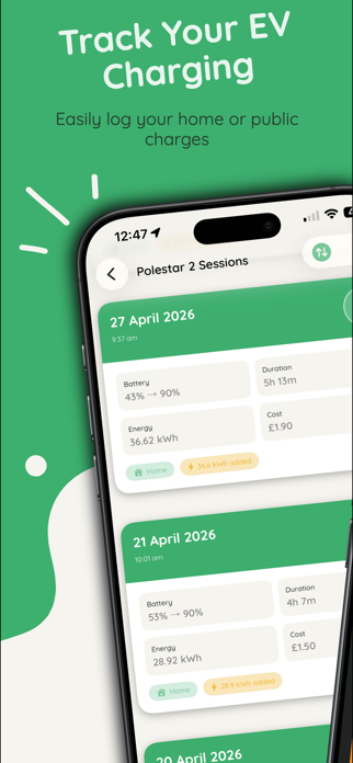 JuiceBox: EV Charging Log Screenshot 1 of 7
