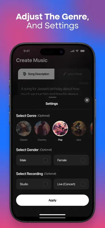 MyTunes : AI Music Generator screenshot 5 of 7