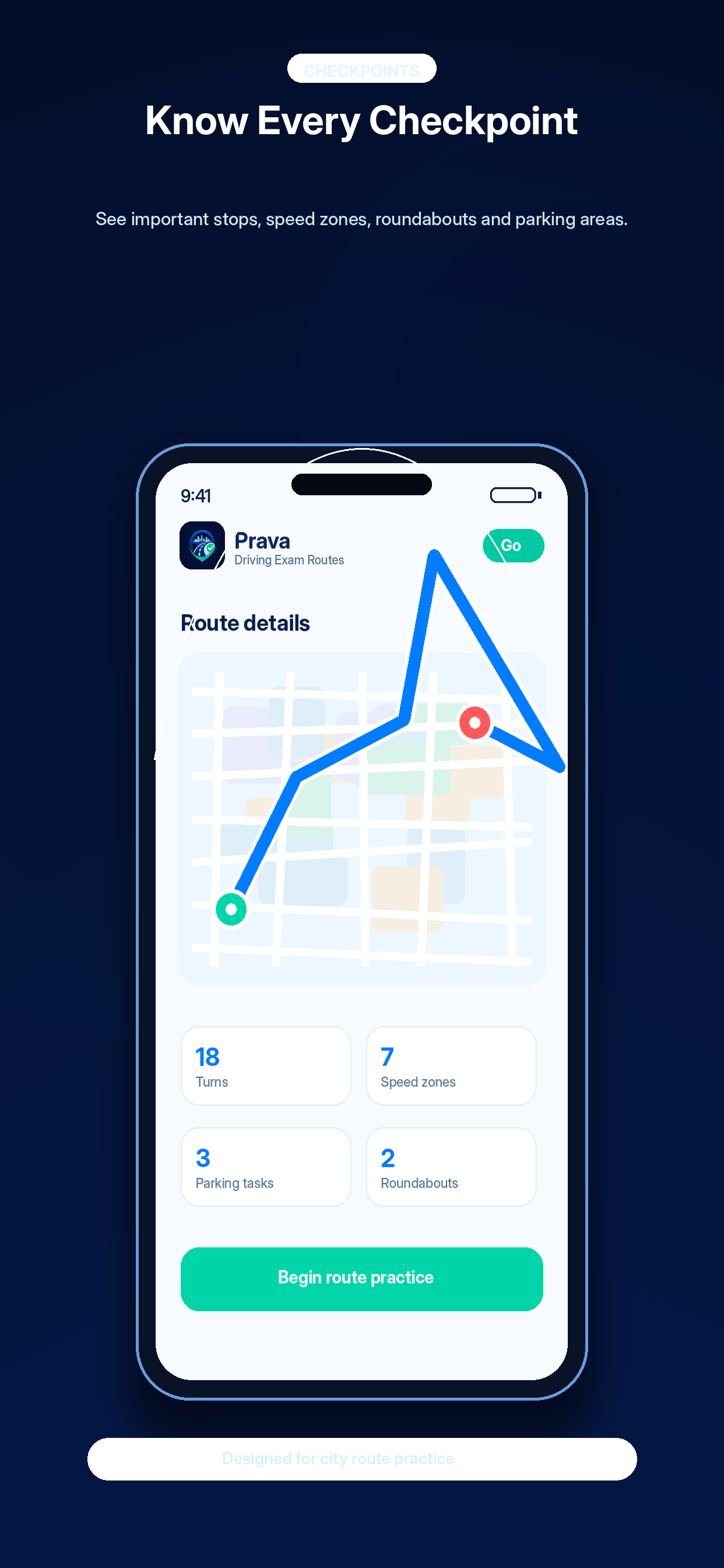 Prava Driving Exam Routes screenshot 4