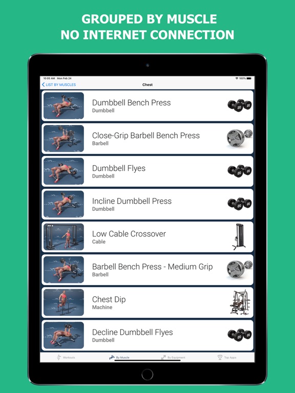 Gym Workout - Muscle Building iPad screenshot 5 - Health & Fitness app