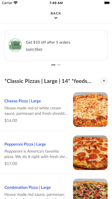 Pizza Baby iPhone screenshot 3 - Food & Drink app