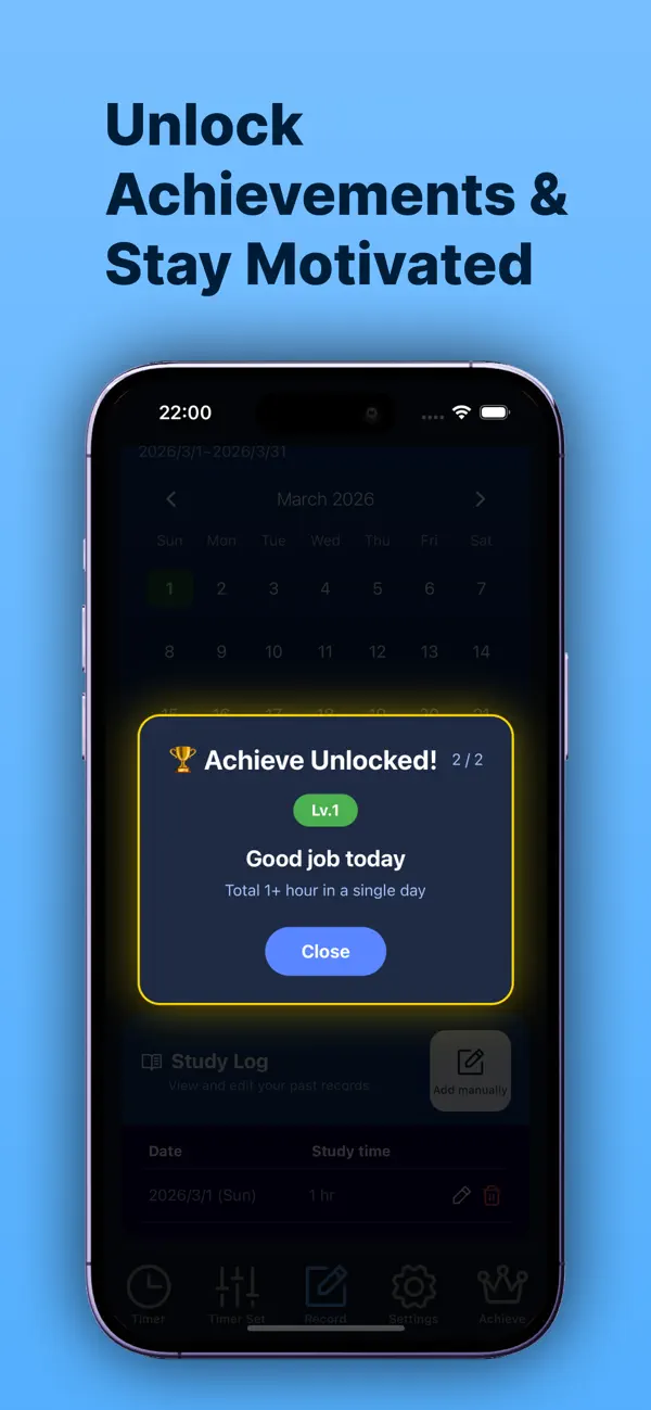 #3. StudyRecord: Study Tracker (iOS) Podle: Yusuke Hirota