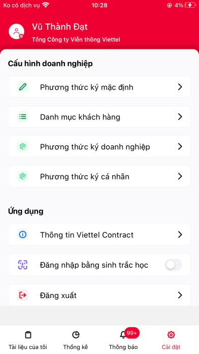 Viettel Contract iPhone screenshot