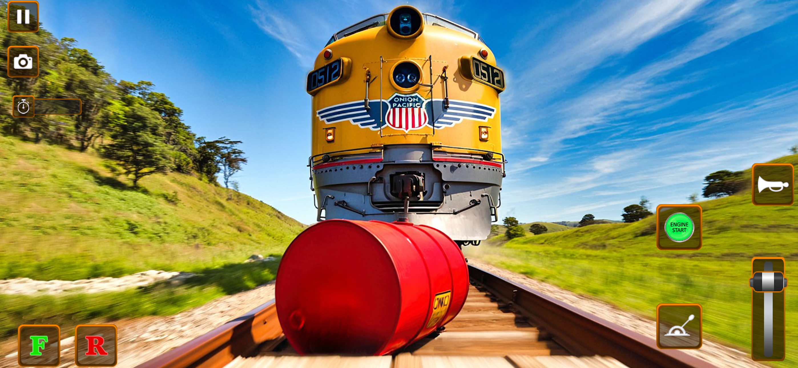 Train Track Rampage Crash