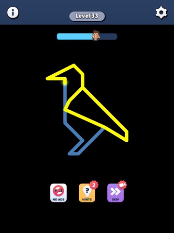 Draw Shape: Single Line Puzzle iPad screenshot