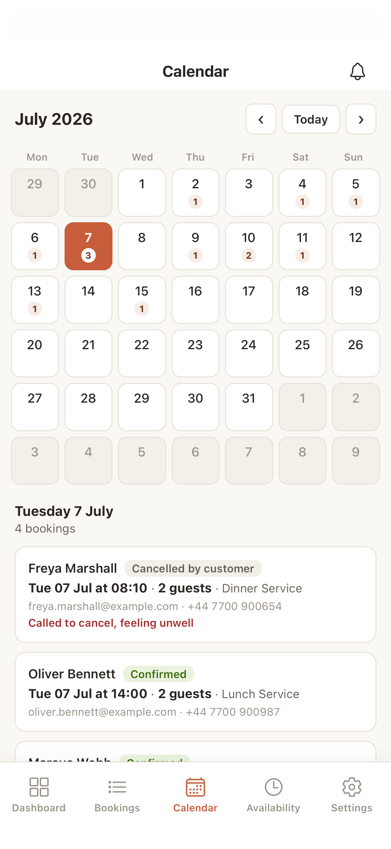 DigitalBooking screenshot 3