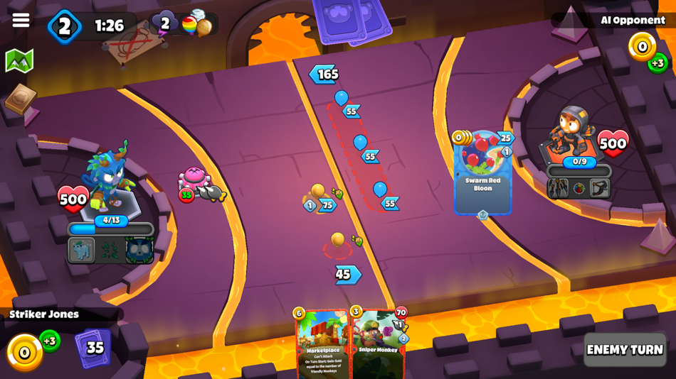 #4. Bloons Card Storm (iOS) di: Ninja Kiwi