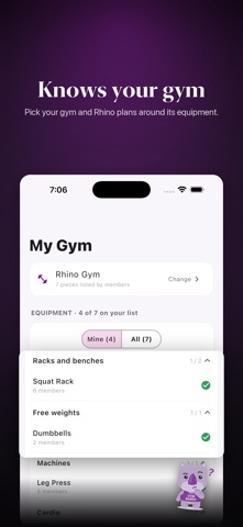 Gym Buddy: Rhino screenshot