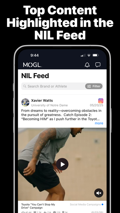 MOGL - NIL Deals Marketplace iPhone screenshot 2 - Sports app