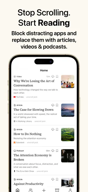 unscroll - Screen Time Control screenshot 2