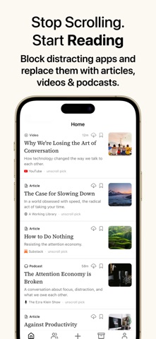 unscroll - Screen Time Control Screenshot 2 of 6