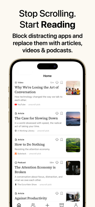 unscroll - Screen Time Control Screenshot 2 of 6
