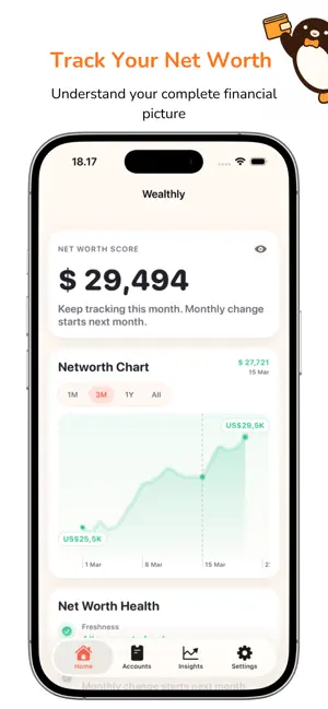 Wealthly: Net Worth Tracker screenshot 1