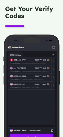 SMSActivate.APP - Virtual Nums Screenshot 4 of 5