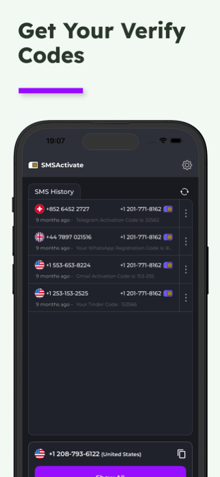 SMSActivate.APP - Virtual Nums Screenshot 4 of 5