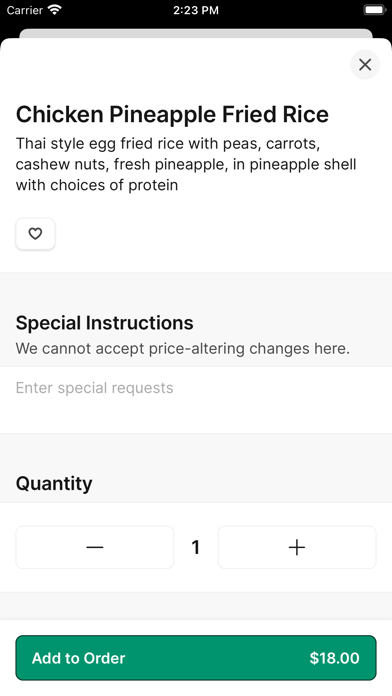 Jaew Thai Cuisine iPhone screenshot 4 - Food & Drink app