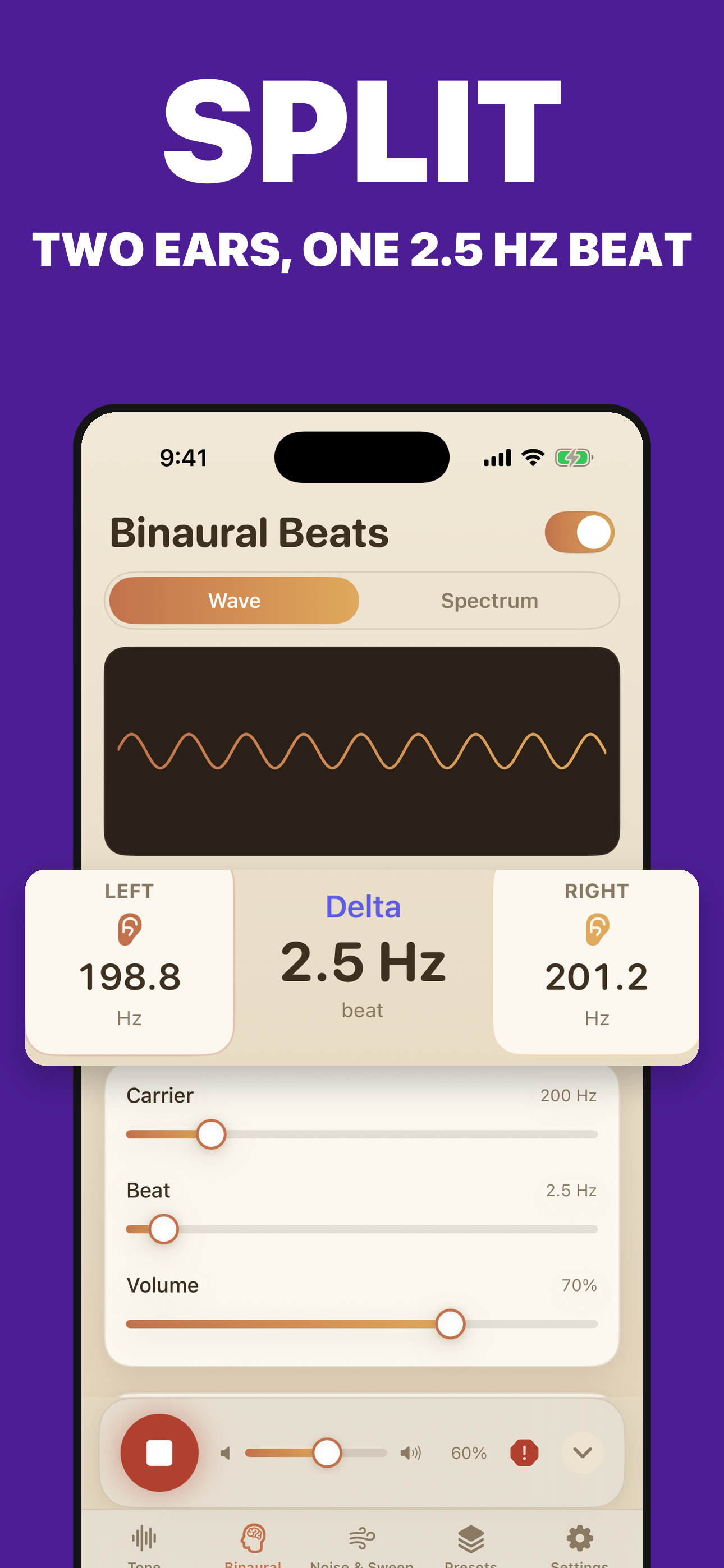 Frequency Sound Generator Hz screenshot 2