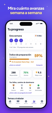 Oposity: Tests Oposiciones Screenshot 4 of 8